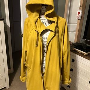Athleta Mustard Utility Jacket with Hood